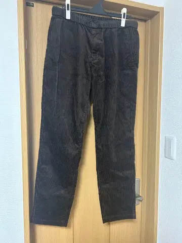 다크 브라운 코듀로이 팬츠 허리밴딩