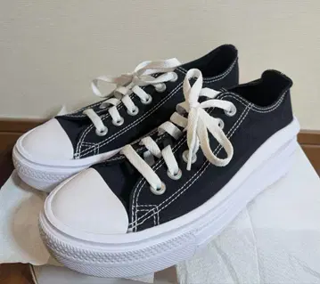 새상품! 한국! CONVERSE ALL STAR 블랙 통굽 스니커즈