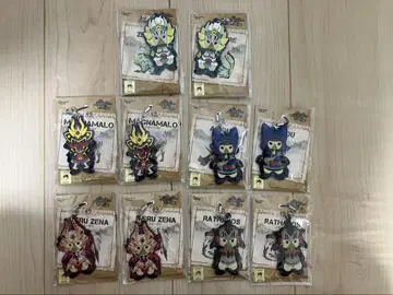 새상품 몬스터 헌터 라이즈: 선브레이크 러버 마스코트 전 5종 x 2세트