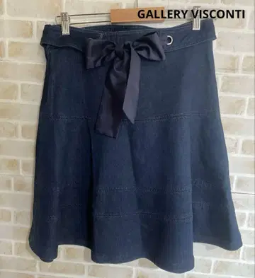 갤러리 비스콘티 GALLERY VISCONTI 스커트 리본