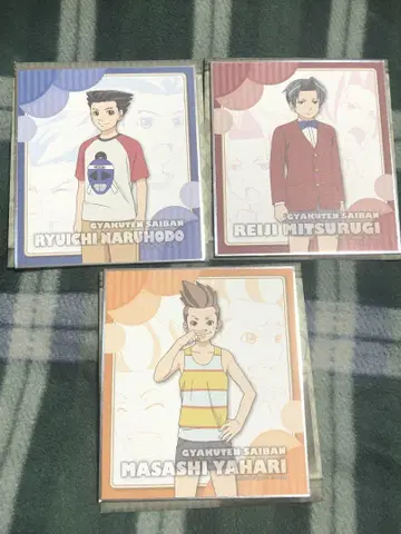 역전재판 미니 색지 3장 세트