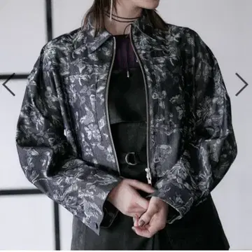 HARE 플라워 패턴 데님 네이비 꽃무늬 데님