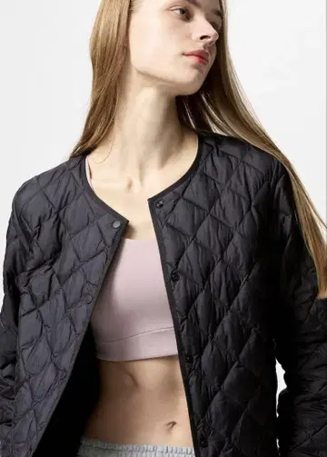 UNIQLO 퍼프테크 퀼팅 자켓 M 블랙 웜 패디드