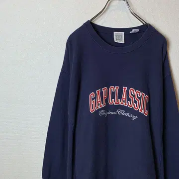GAP CLASSIC 트레이닝복 자수 로고 네이비 M 구제 의류