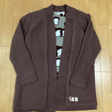 graniph 그라니프 빵도둑 니트 가디건 보아 자수 F