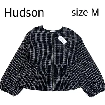 [ size M ] 미사용 새상품 트위드 페플럼 패딩 자켓 집업