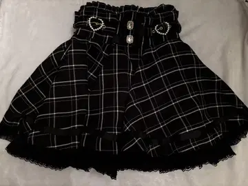 리즈리사 지뢰계 체크 무늬 스커트