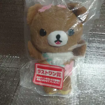 갈색 아기 곰 사쿠라 카페 라스트 원상 봉제 인형