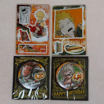 바쿠고 카츠키 명장면 디오라마 벌스데이 캔뱃지 세트