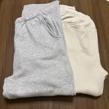 FREAK'S STORE 스웨트 팬츠 M 사이즈 그레이 아이보리 페어