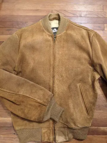 Schott 스웨이드 봄버 자켓