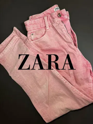 ZARA 핑크 스트레이트 데님 EUR36