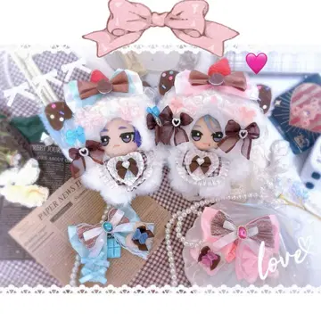SD 인형 12cm 13cm 인형옷 의류 핑크 고양이 초콜릿