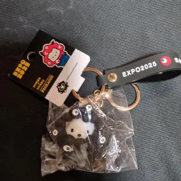 오사카 엑스포 한정판 포차코 흑백 키링