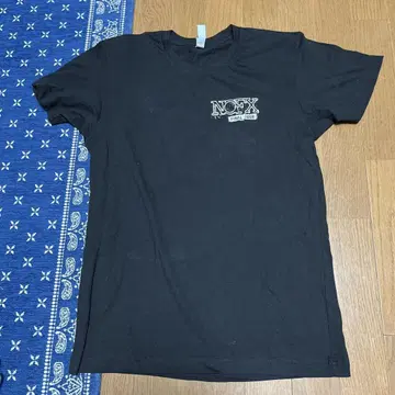 NOFX 파이널 투어 스컬 티셔츠 사이즈 S 멜로코어