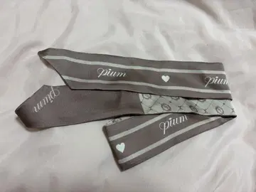 pium 모노그램 스카프 모카
