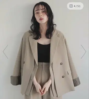 택 포함 새상품 LIAN 레이어드 디자인 테일러드 자켓