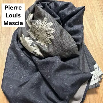 새상품급 Pierre-Louis-Mascia 울 실크 스톨 페이즐리
