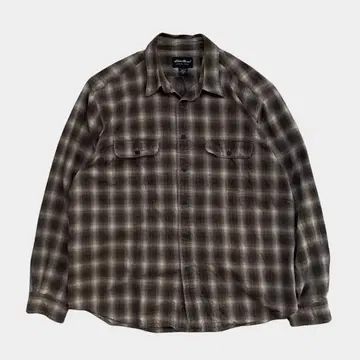 Eddie Bauer 옴브레 체크 플란넬 셔츠 오버 사이즈