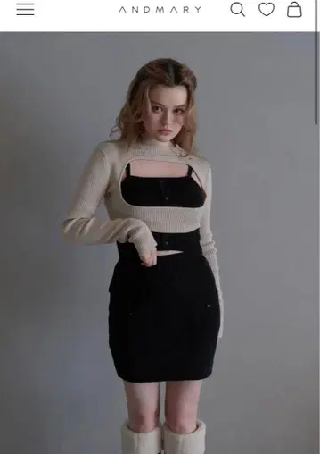 andmary Carina knit set & mini skirt