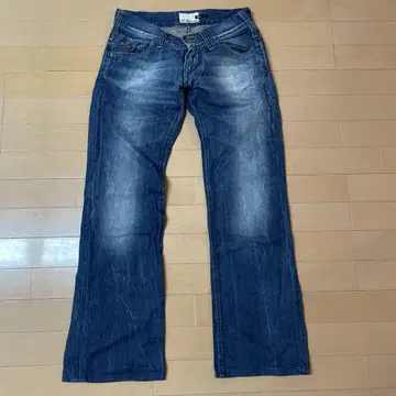 ENRGIE 부츠컷 청바지 다크 블루