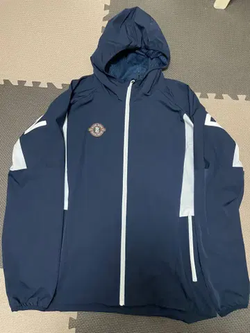 BEAMS DESIGN ZETT 후드 부착 저지 XO 사이즈 네이비
