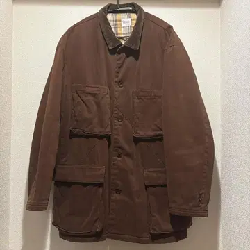 Papas 브라운 자켓 체크 무늬