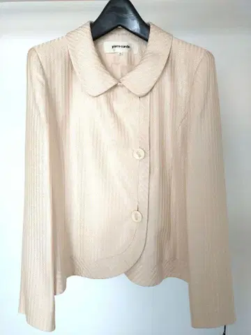 미사용 새상품 피에르 가르뎅 스트라이프 자켓 13호 라이트 베이지