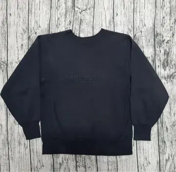 USA 자수 택 90s Champion REVERSE WEAVE 블랙