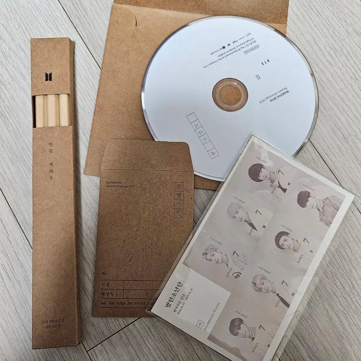 Bangtan 2018 seasons greetings, some components from Ami 5th and 6th term