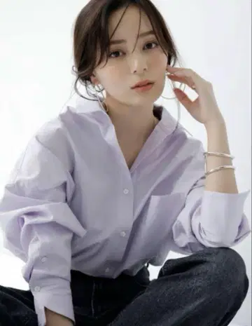 anuans 스탠다드 셔츠 라벤더
