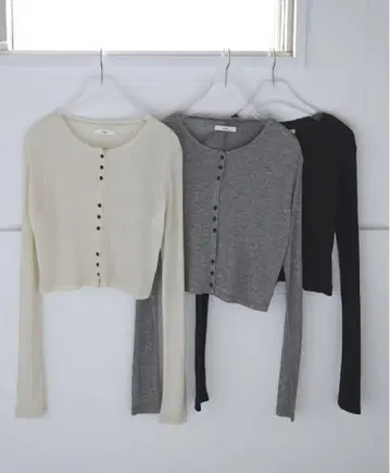 [미사용 새상품] anuke 안누크 Sheer Rib Cardigan