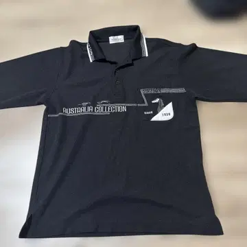 SIMSPON AUSTRALIA COLLECTION M 블랙 피케 셔츠