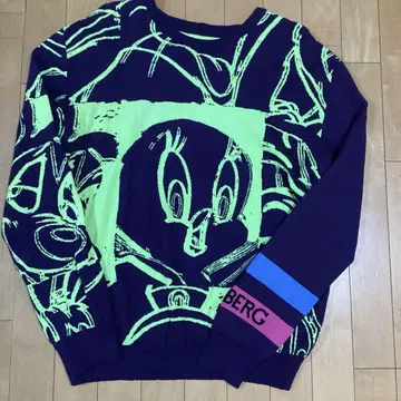 아이스버그 ICEBERG 트위티 네온 컬러 울 혼방 니트