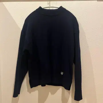 ORCIVAL 울 하이넥 니트 풀오버 네이비