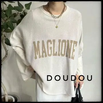 DouDou 니트 긴팔 판초