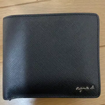 agnis b. 블랙 접이식 지갑