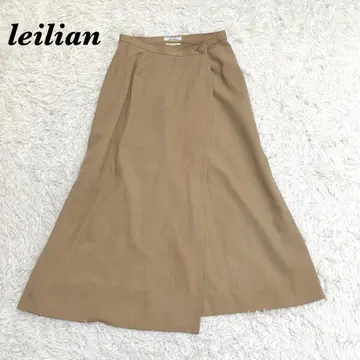 [ 새상품급 ] leilian 큐프라 랩 롱 스커트 11 베이지