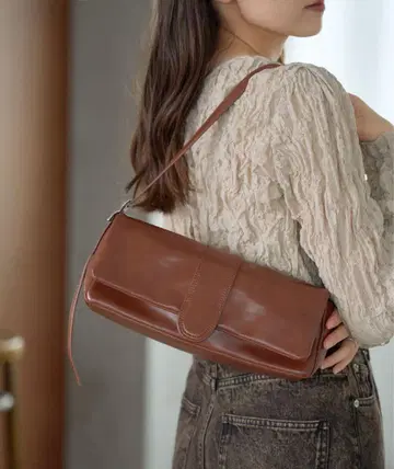 kastane 플랩 와이드 멀티 BAG 브라운