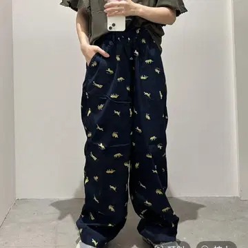 니코앤드 호랑이 무늬 이지 팬츠