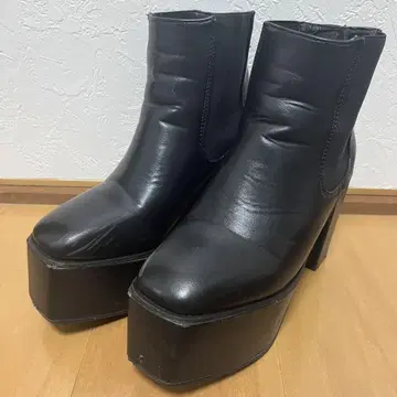 통굽 부츠 블랙 24.0cm