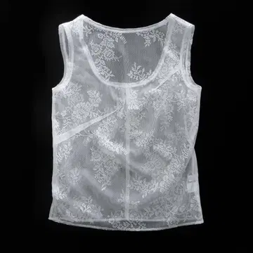 yaekim 2024ss lace sleeveless top