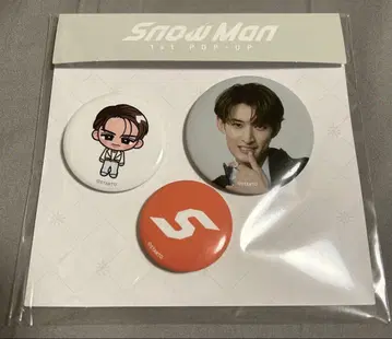 SnowMan 1st POPUP 팝업 한국 무카이 코지 캔뱃지 세트