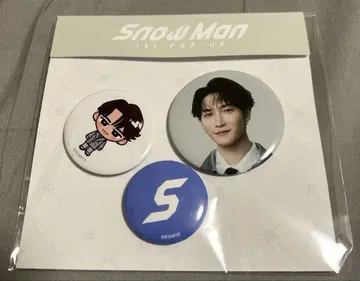 SnowMan 1st POPUP 팝업 한국 와타나베 쇼타 캔뱃지 세트