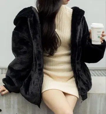 아우터 퍼 코트