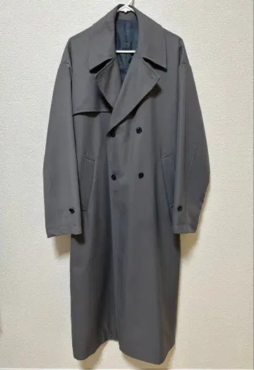 RAGEBLUE 레이지블루 그레이 트렌치코트