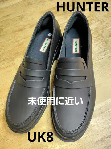 HUNTER 헌터 로퍼 방수 27cm UK8 블랙