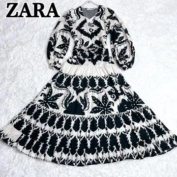 ZARA 자라 보타니컬 롱 원피스 꽃무늬 맥시 길이 A라인