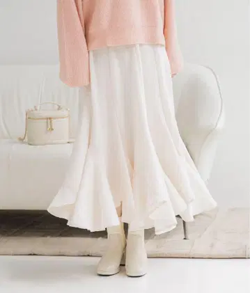 mysty woman 아이보리 롱 스커트