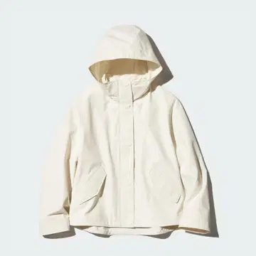 유니클로 코튼 블렌드 후드티 내추럴 XL